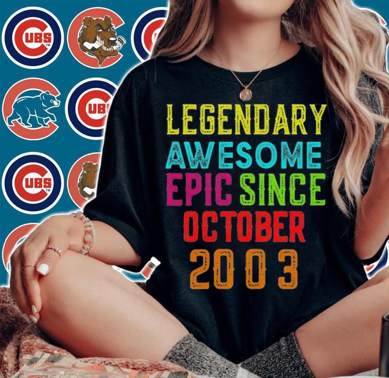 Best 18th Birthday Legendary Awesome Epic Since October T-Shirt woman shirt