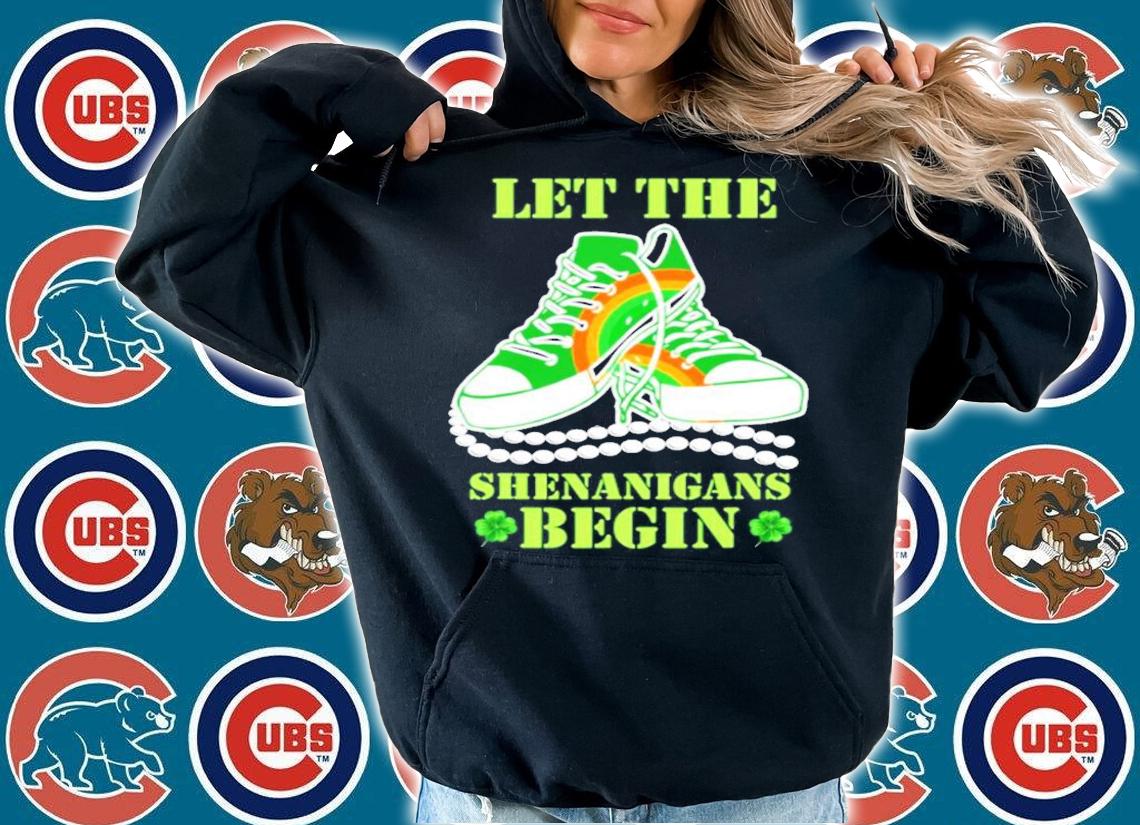 Chucks and pearls let the shenanigans begin St.Patrick's Day shirt