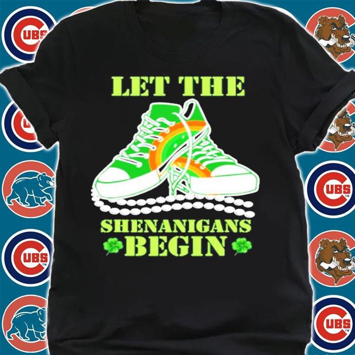 Chucks and pearls let the shenanigans begin St.Patrick's Day shirt