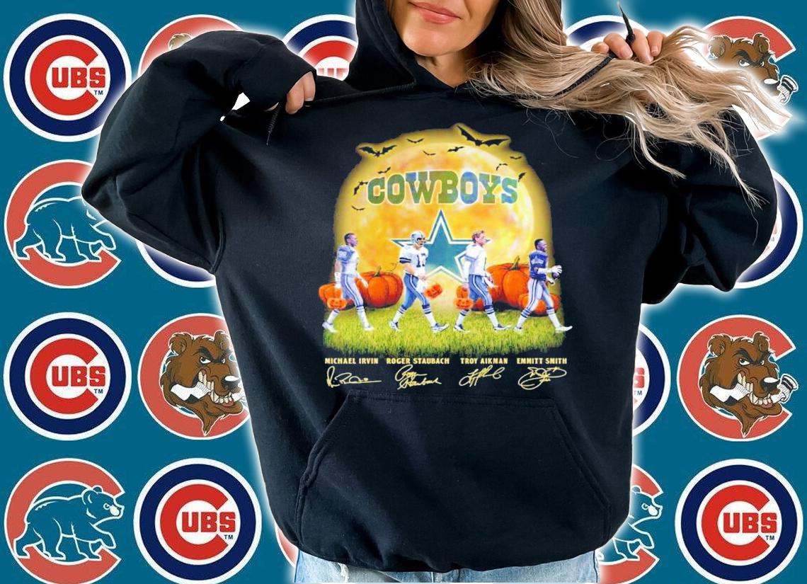 Dallas Cowboys Abbey Road Halloween signatures shirt