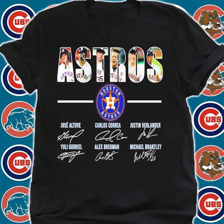 Houston Astros signatures shirt