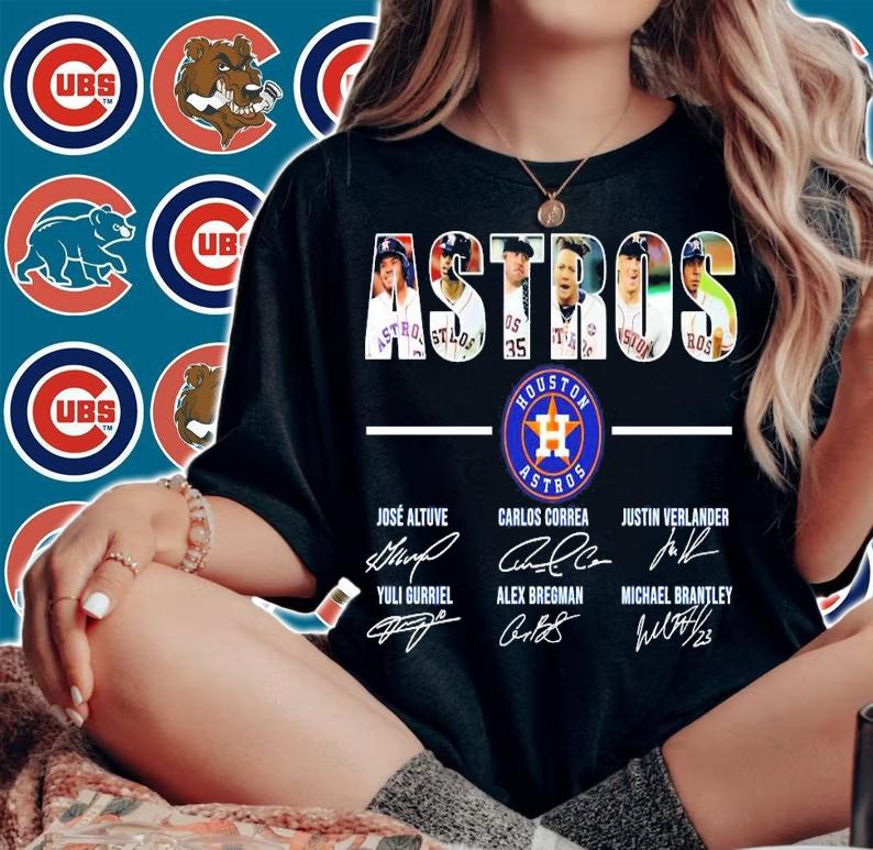 Houston Astros signatures shirt