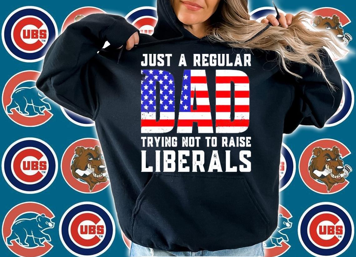 Just a regular dad trying not to raise liberals shirt