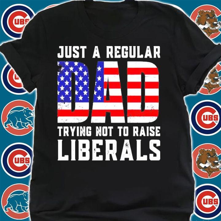 Just a regular dad trying not to raise liberals shirt