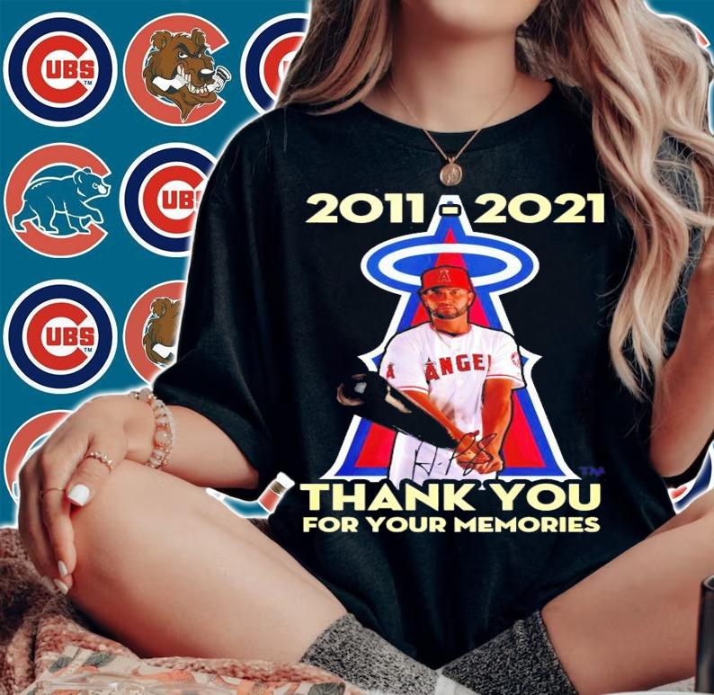 Los Angeles Angels Albert Pujols 2011-2021 thank you for your memories shirt