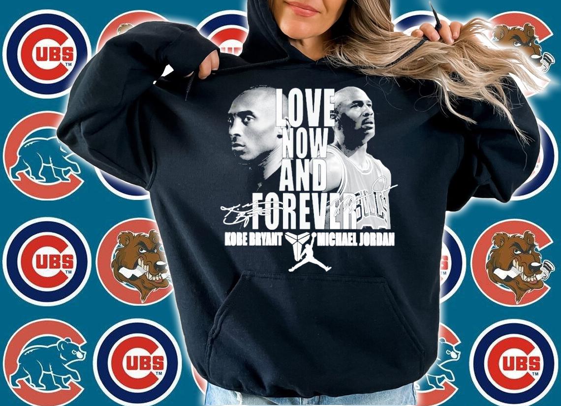 Love now and forever Kobe Bryant and Michael Jordan signature t-shirt hoodie