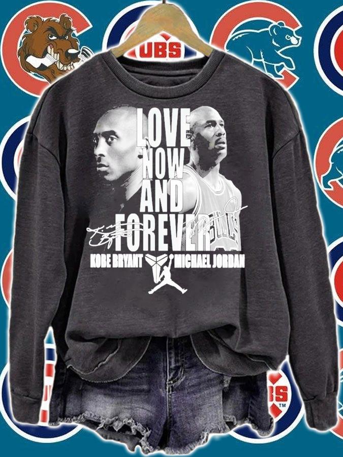Love now and forever Kobe Bryant and Michael Jordan signature t-shirt sweatshirt