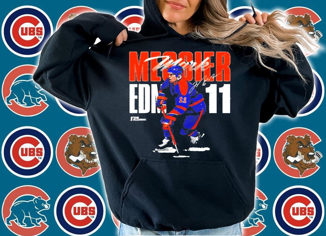 Mark Messier hockey signature t-shirt hoodie