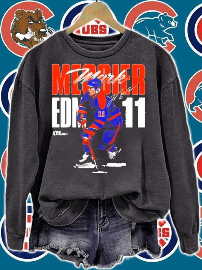 Mark Messier hockey signature t-shirt sweatshirt
