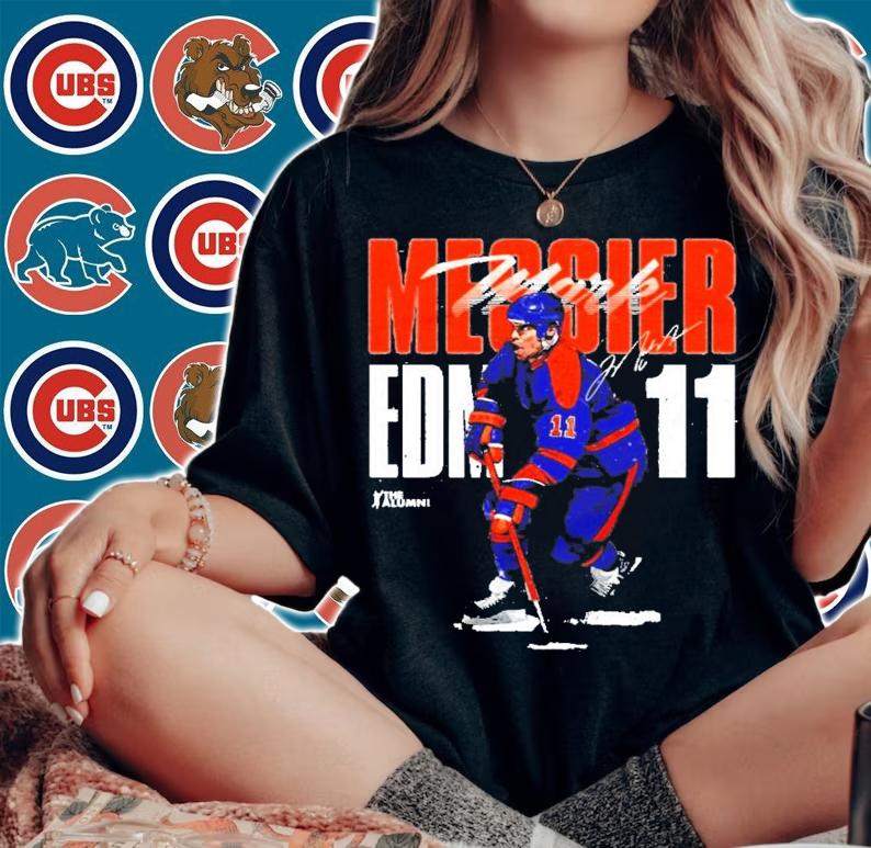 Mark Messier hockey signature t-shirt woman shirt