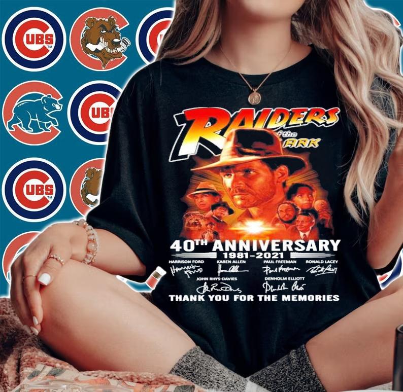 Raiders of the ARK 40th anniversary 1981-2021 thank you for the memories t-shirt woman shirt