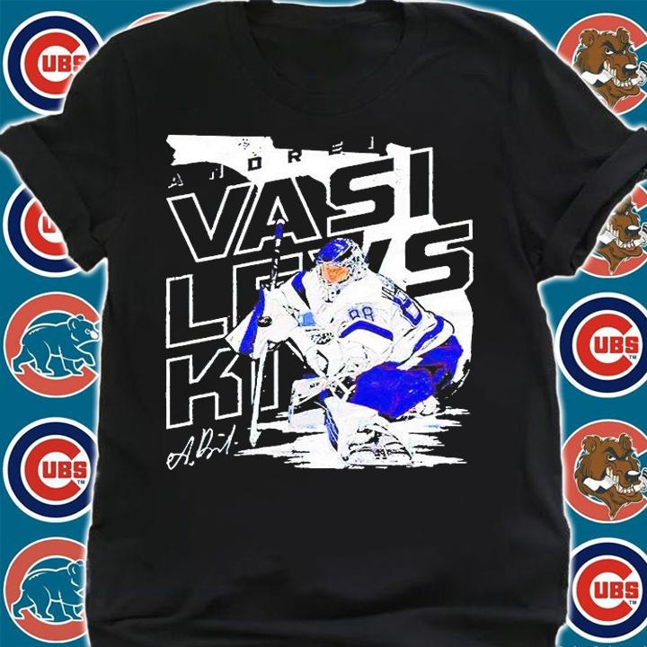 Tampa Bay Lightning Andrei Vasilevskiy player map signature T-shirt