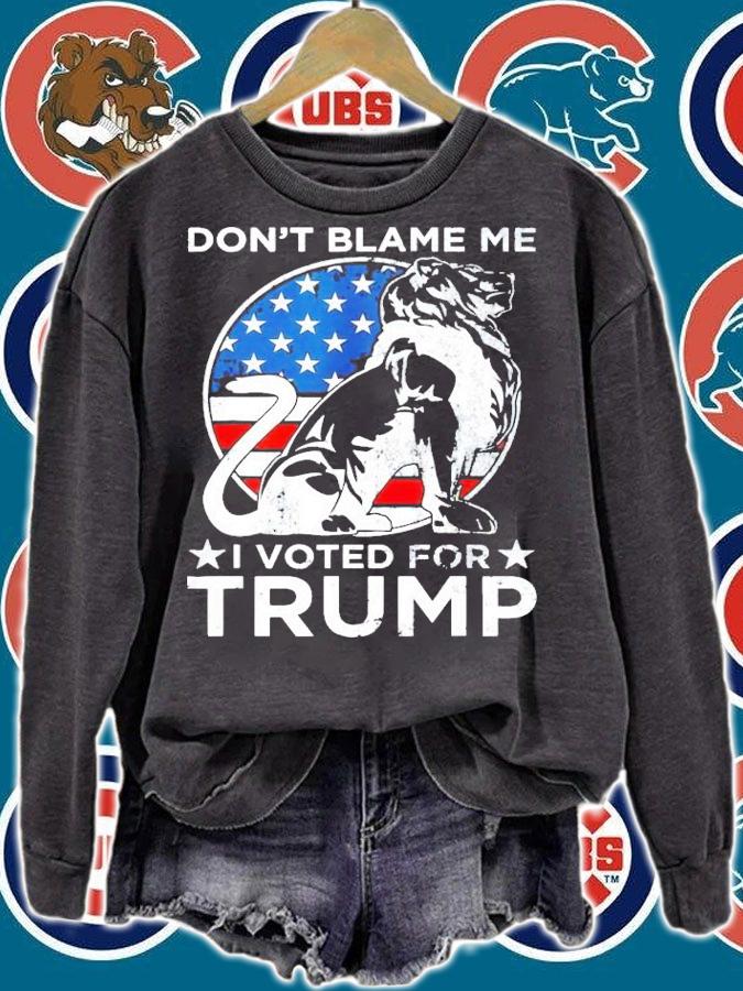Tiger don't blame me I voted for Trump shirt