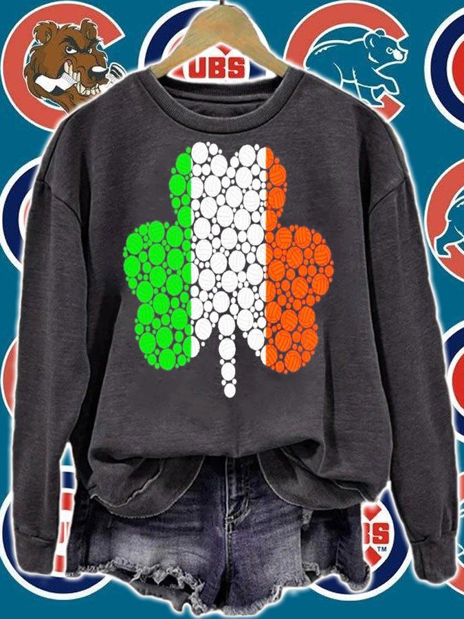 Volleyball St.Patrick's Day shamrock Irish Flag shirt sweatshirt