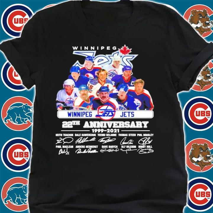 Winnipeg Jets 22th anniversary 1999-2021 shirt