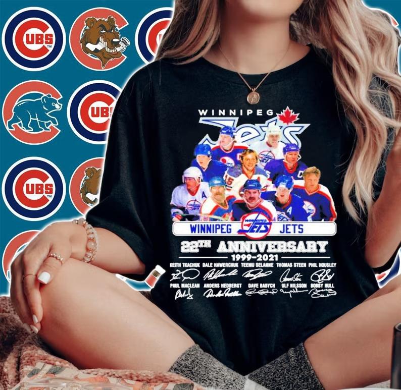 Winnipeg Jets 22th anniversary 1999-2021 shirt