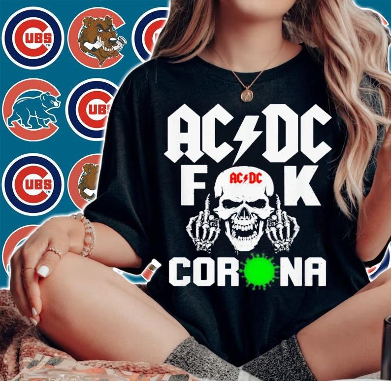 Acdc Fuck Corona t-shirt woman shirt