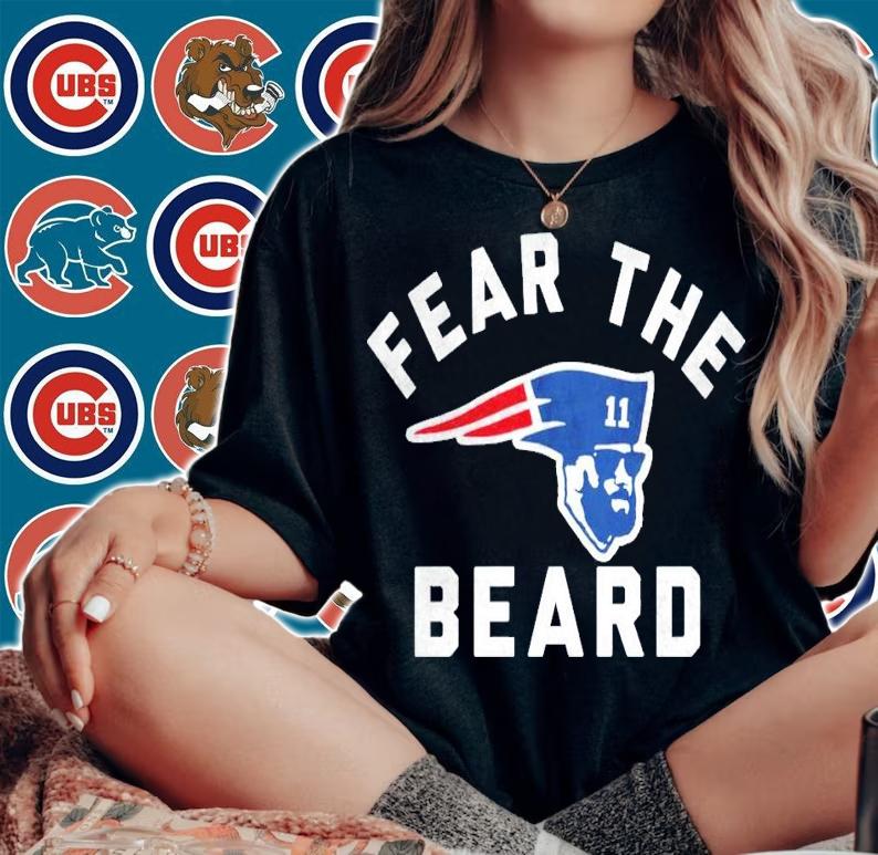 Fear The Beard New England Patriots shirt woman shirt