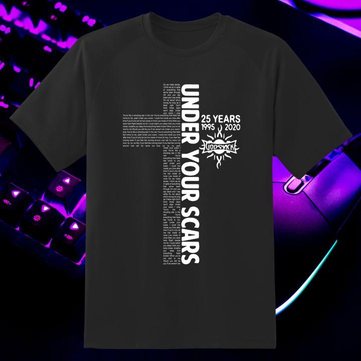 Under Your Scars 25 Years 1995 2020 Godsmack Shirt
