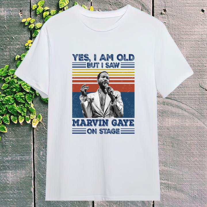 Yes I Am Old But I Saw Marvin Gaye On Stage Signature Vintage T-Shirt - Shop Now