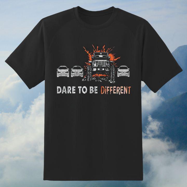 Premium Jeep Cars Dare To Be Different T-Shirt