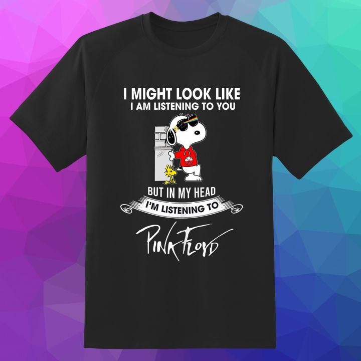 Premium Peanuts Snoopy And Woodstock Pink Floyd Dark Side Of The Moon T-Shirt