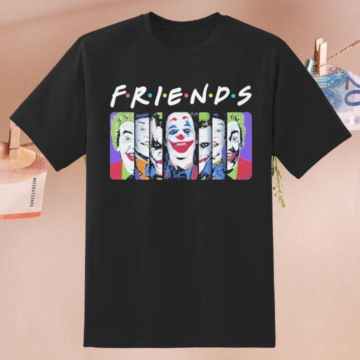 Premium Friends Joker Joaquin Phoenix Jack Nicholson Mark Hamill Heath Ledger Cesar Romero T-Shirt