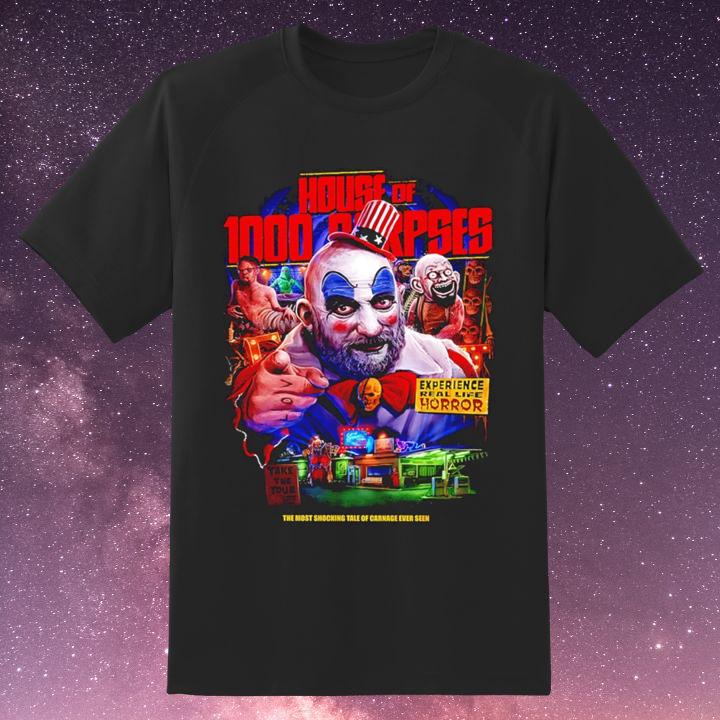 Official Captain Spaulding House Of 1000 Corpses Horror Movie T-Shirt