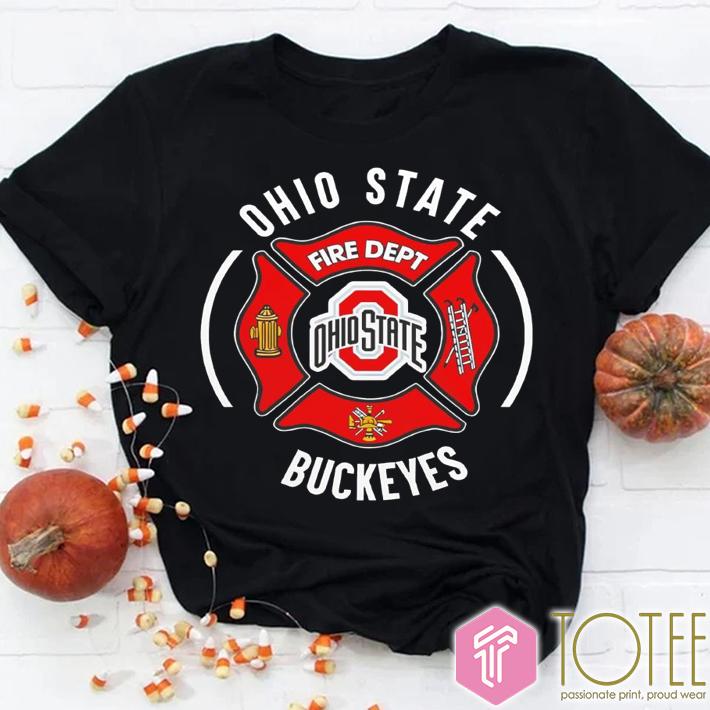 Premium Ohio State Buckeyes Firefighter Logo T-Shirt