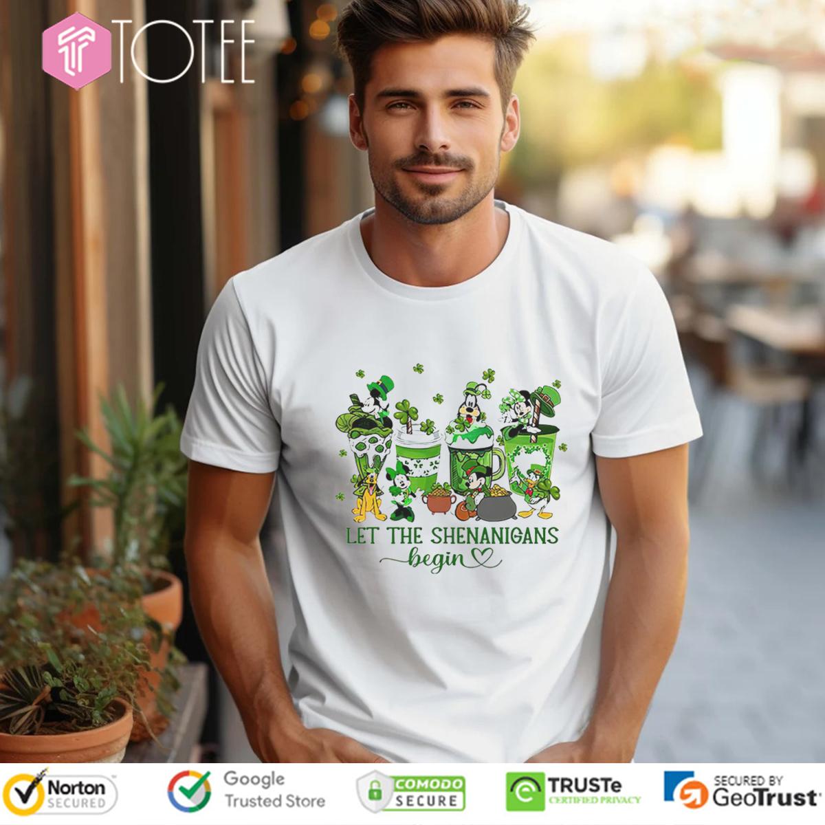 Mickey & Friends St. Patricks Day Let The Shenanigans Begin T-Shirt