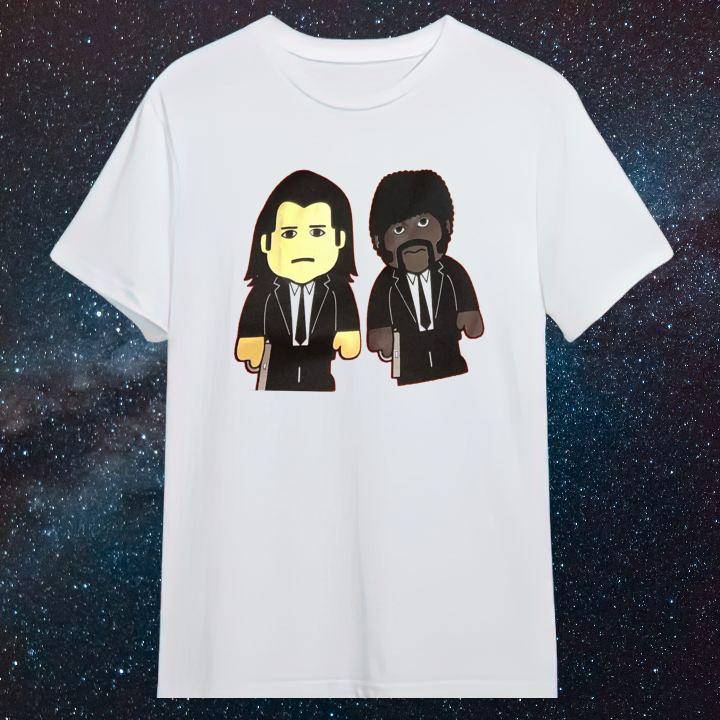 Samuel L. Jackson Pulp Fiction Jules And Vincent Version Lego T-Shirt