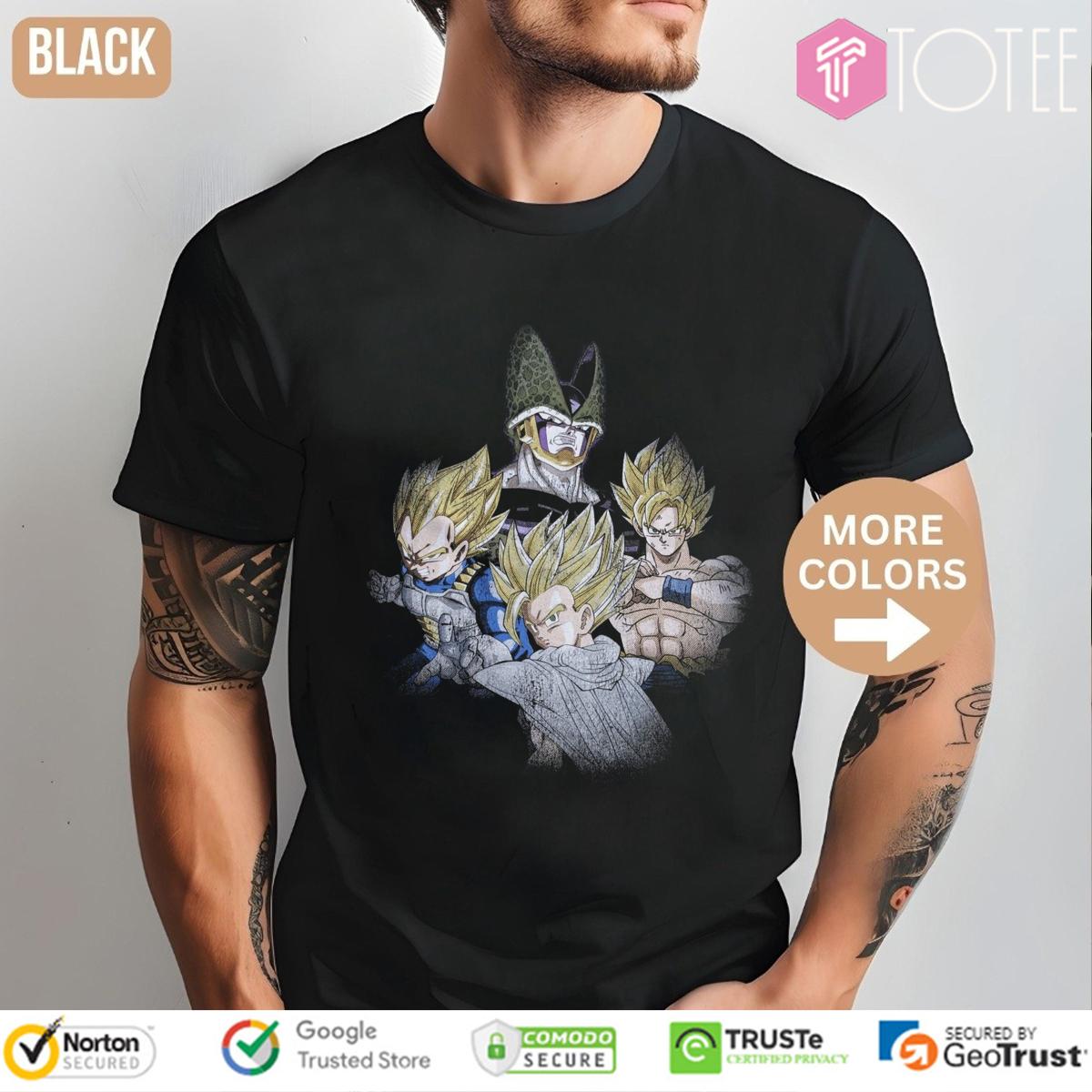 Dragon Ball Z Goku Cell Vegeta Gohan Parody Bohemian Rhapsody T-Shirt