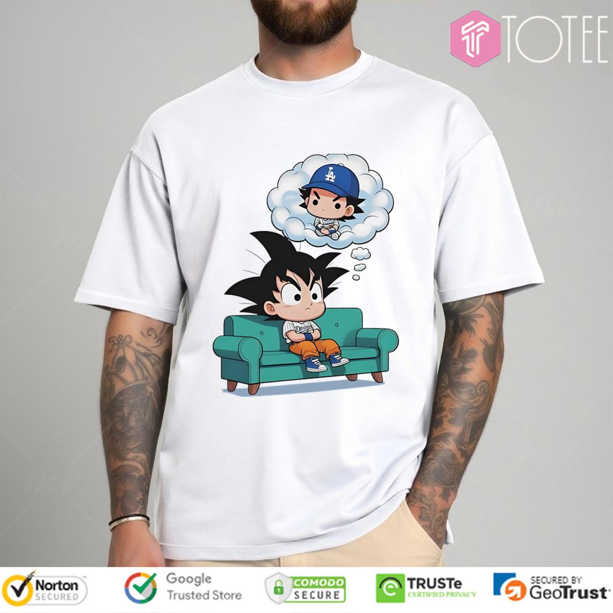 Son Goku Parody Shohei Ohtani Dodgers Dragon Ball T-Shirt