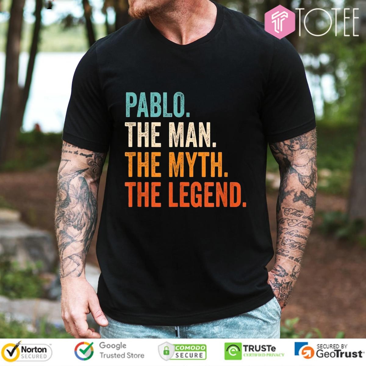 Pablo The Man The Myth The Legend Vintage t-shirt