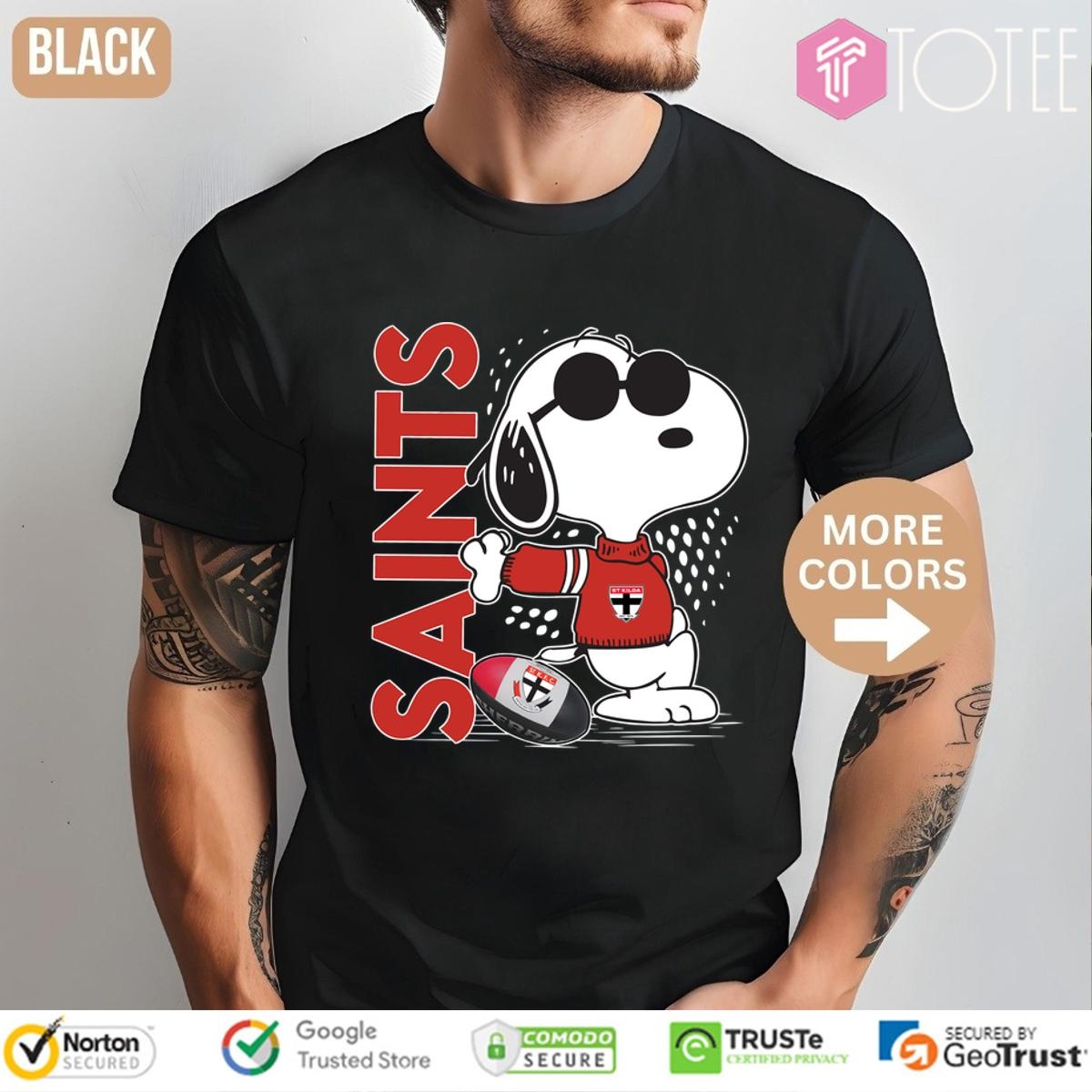 St Kilda Saints Snoopy Player t-shirt