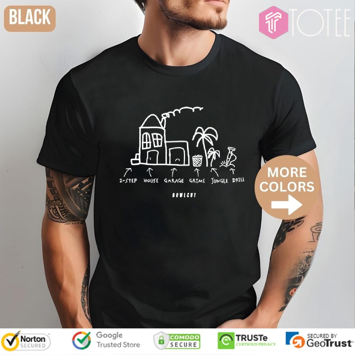 2 Step House Garage Grime Jungle Drill T-shirt