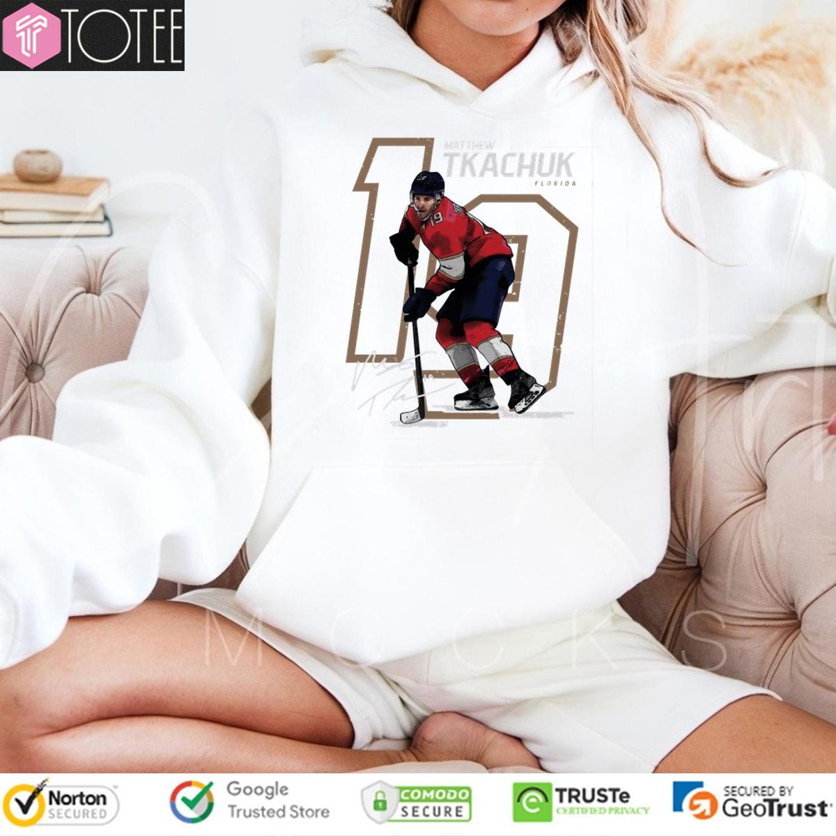 Florida Panthers Youth Matthew Tkachuk Offset Signature Hoodie