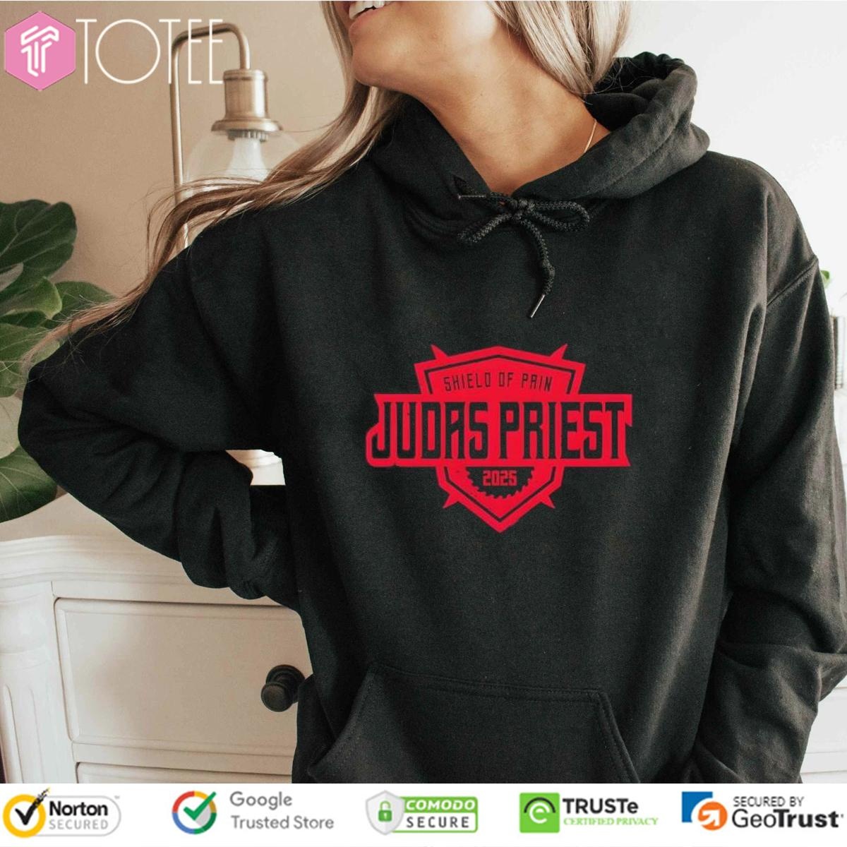 Judas Priest Shield Of Pain Tour With Tour Dates Zip Hoodie