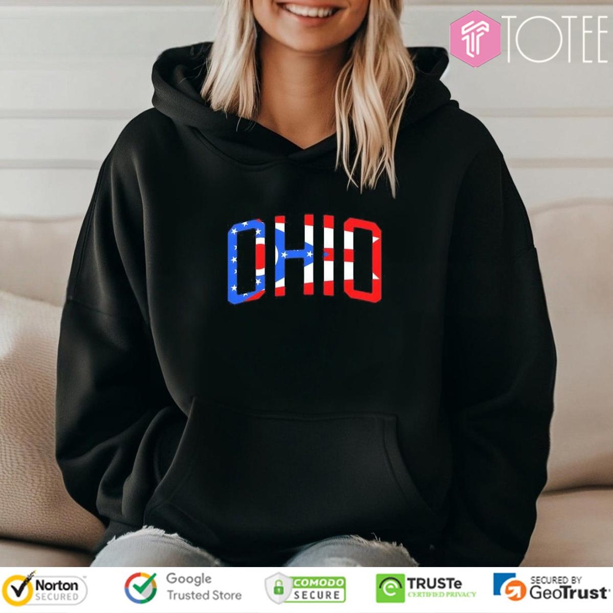 Ohio Flag Letter Hoodie