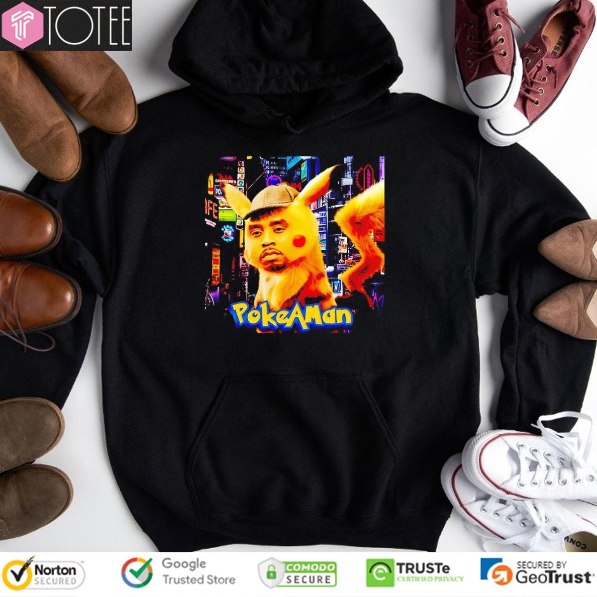 Pokeaman Parody Sean Combs Pikachu Pokemon Hoodie