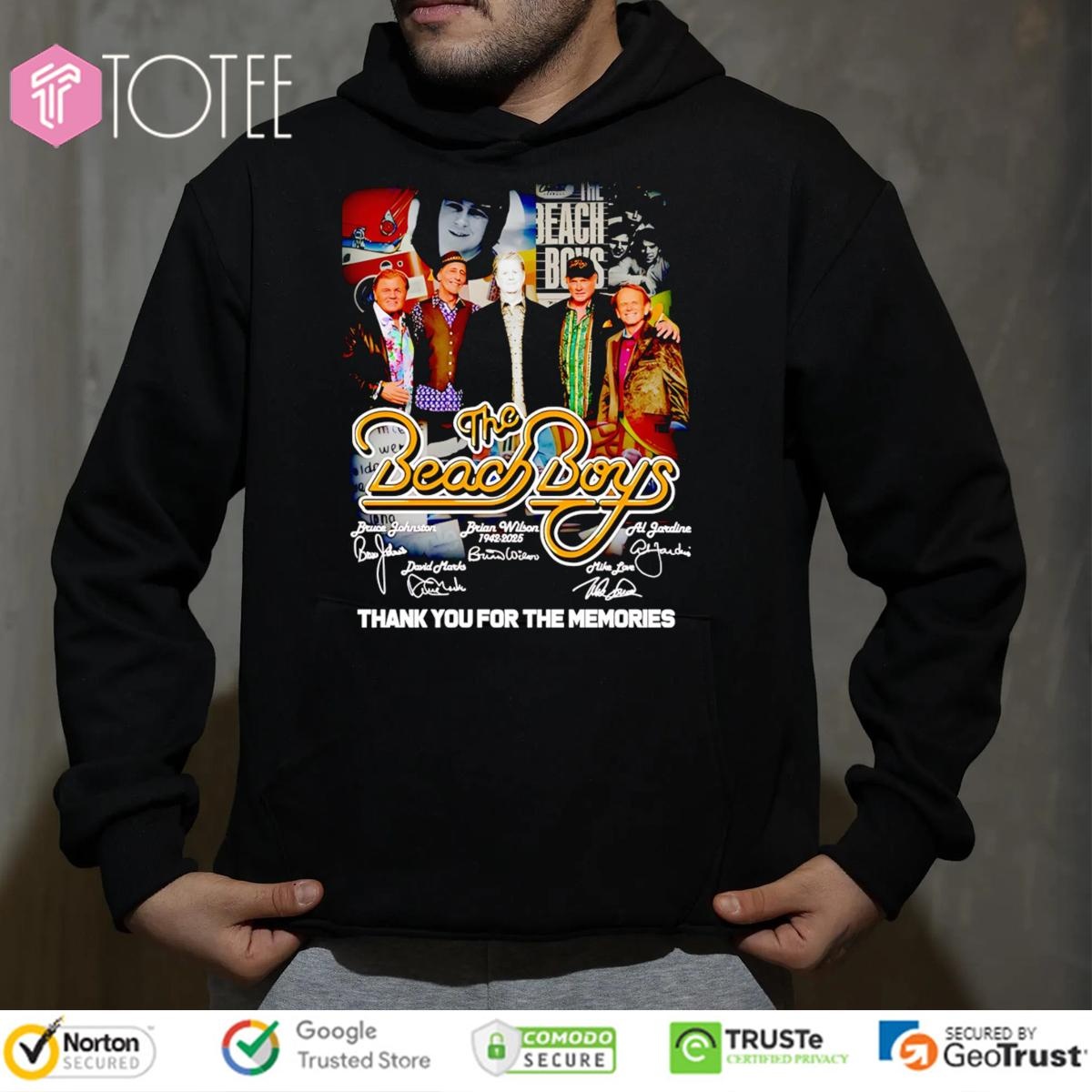 The Beach Boys Thank You For The Memories Signatures Hoodie
